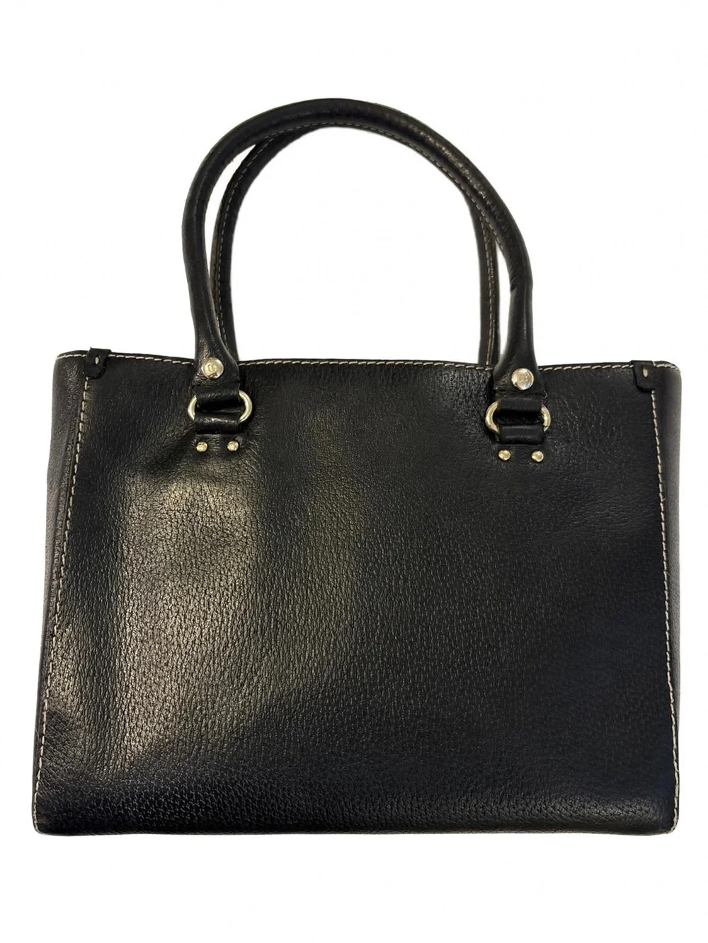 kate spade Grove Court Thea Tote Black Pebbled Silver HW